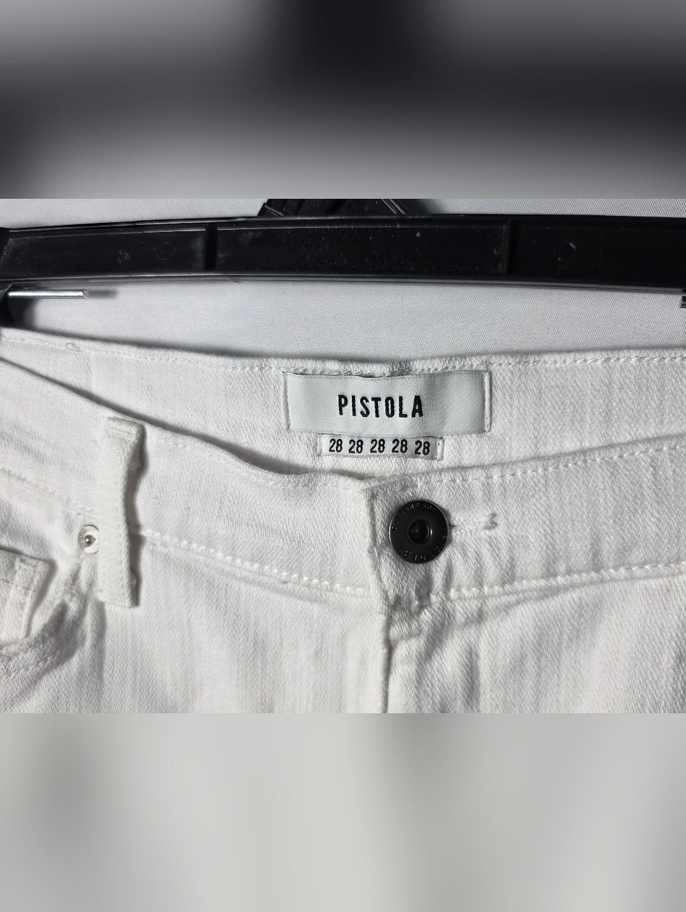 Pistola White Distressed Denim Cutoff Shorts  28 Or Women's 6 Designer Preppy - Picture 3 of 7